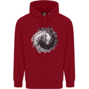 Axoloti Yin Yang Childrens Kids Hoodie Red