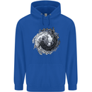 Axoloti Yin Yang Childrens Kids Hoodie Royal Blue