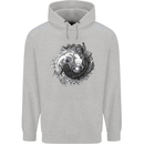 Axoloti Yin Yang Childrens Kids Hoodie Sports Grey