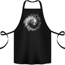 Axoloti Yin Yang Cotton Apron 100% Organic Black