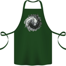 Axoloti Yin Yang Cotton Apron 100% Organic Forest Green