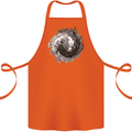 Axoloti Yin Yang Cotton Apron 100% Organic Orange