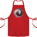 Axoloti Yin Yang Cotton Apron 100% Organic Red