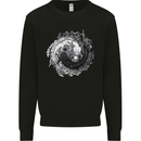 Axoloti Yin Yang Kids Sweatshirt Jumper Black