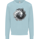 Axoloti Yin Yang Kids Sweatshirt Jumper Light Blue
