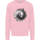 Axoloti Yin Yang Kids Sweatshirt Jumper Light Pink