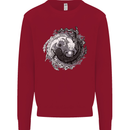Axoloti Yin Yang Kids Sweatshirt Jumper Red