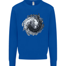Axoloti Yin Yang Kids Sweatshirt Jumper Royal Blue