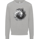 Axoloti Yin Yang Kids Sweatshirt Jumper Sports Grey