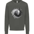 Axoloti Yin Yang Kids Sweatshirt Jumper Storm Grey