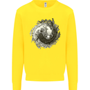Axoloti Yin Yang Kids Sweatshirt Jumper Yellow