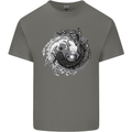 Axoloti Yin Yang Kids T-Shirt Childrens Charcoal