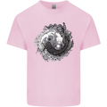 Axoloti Yin Yang Kids T-Shirt Childrens Light Pink