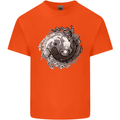 Axoloti Yin Yang Kids T-Shirt Childrens Orange