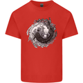 Axoloti Yin Yang Kids T-Shirt Childrens Red