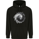 Axoloti Yin Yang Mens 80% Cotton Hoodie Black