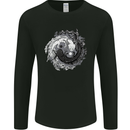 Axoloti Yin Yang Mens Long Sleeve T-Shirt Black