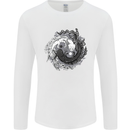 Axoloti Yin Yang Mens Long Sleeve T-Shirt White