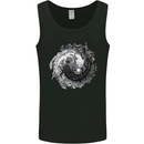 Axoloti Yin Yang Mens Vest Tank Top Black