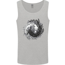 Axoloti Yin Yang Mens Vest Tank Top Sports Grey