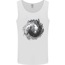 Axoloti Yin Yang Mens Vest Tank Top White