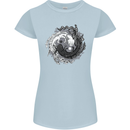 Axoloti Yin Yang Womens Petite Cut T-Shirt Light Blue