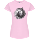 Axoloti Yin Yang Womens Petite Cut T-Shirt Light Pink