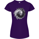 Axoloti Yin Yang Womens Petite Cut T-Shirt Purple