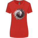 Axoloti Yin Yang Womens Wider Cut T-Shirt Red