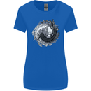 Axoloti Yin Yang Womens Wider Cut T-Shirt Royal Blue