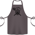 BBQ Grill Sergeant Chef Cook Food Funny Cotton Apron 100% Organic Dark Grey