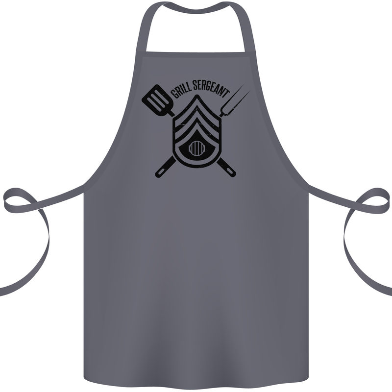 BBQ Grill Sergeant Chef Cook Food Funny Cotton Apron 100% Organic Steel