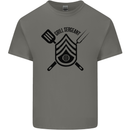BBQ Grill Sergeant Chef Cook Food Funny Kids T-Shirt Childrens Charcoal