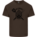 BBQ Grill Sergeant Chef Cook Food Funny Kids T-Shirt Childrens Chocolate