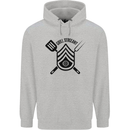 BBQ Grill Sergeant Chef Cook Food Funny Mens 80% Cotton Hoodie Sports Grey