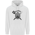 BBQ Grill Sergeant Chef Cook Food Funny Mens 80% Cotton Hoodie White