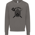 BBQ Grill Sergeant Chef Cook Food Funny Mens Sweatshirt Jumper Charcoal