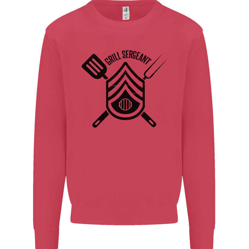 BBQ Grill Sergeant Chef Cook Food Funny Mens Sweatshirt Jumper Heliconia