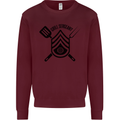BBQ Grill Sergeant Chef Cook Food Funny Mens Sweatshirt Jumper Maroon