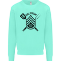 BBQ Grill Sergeant Chef Cook Food Funny Mens Sweatshirt Jumper Peppermint