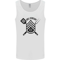 BBQ Grill Sergeant Chef Cook Food Funny Mens Vest Tank Top White