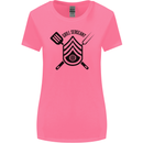 BBQ Grill Sergeant Chef Cook Food Funny Womens Wider Cut T-Shirt Azalea