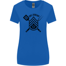 BBQ Grill Sergeant Chef Cook Food Funny Womens Wider Cut T-Shirt Royal Blue