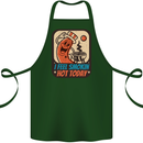BBQ Smokin Hot Today Funny Grill Cotton Apron 100% Organic Forest Green