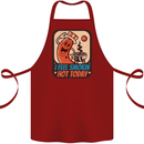 BBQ Smokin Hot Today Funny Grill Cotton Apron 100% Organic Maroon