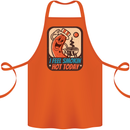 BBQ Smokin Hot Today Funny Grill Cotton Apron 100% Organic Orange