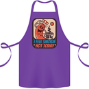 BBQ Smokin Hot Today Funny Grill Cotton Apron 100% Organic Purple
