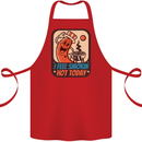 BBQ Smokin Hot Today Funny Grill Cotton Apron 100% Organic Red