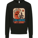 BBQ Smokin Hot Today Funny Grill Kids Sweatshirt Jumper Black
