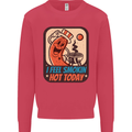 BBQ Smokin Hot Today Funny Grill Kids Sweatshirt Jumper Heliconia